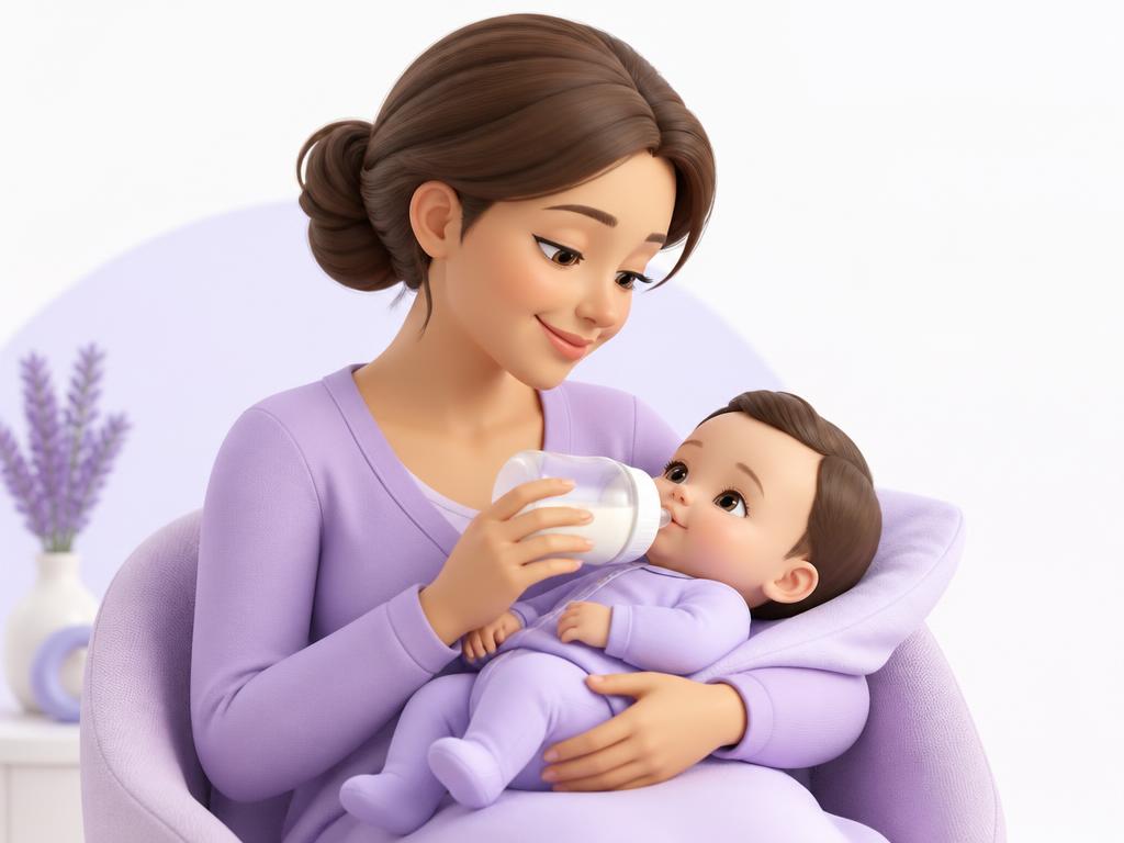 Feeding & Nutrition 3D illustration
